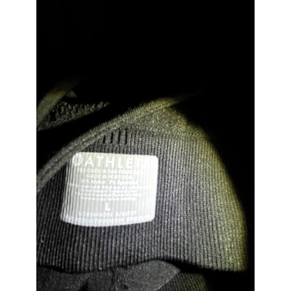 Women's Athleta Exercise Black Top Criss Cross Spaghetti Straps Large - Picture 3 of 5